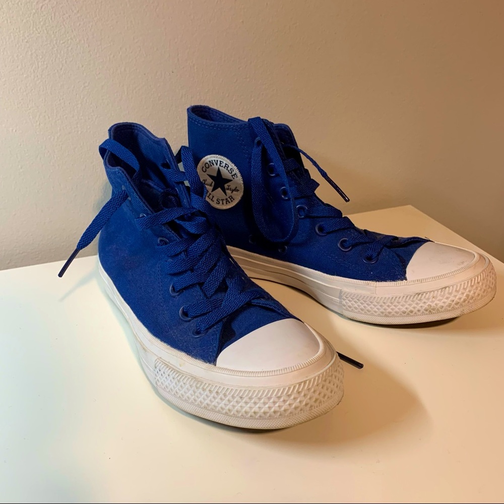 Blue Platform Converse
